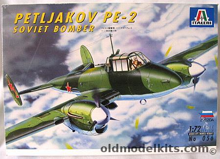 Italeri 1/72 Petljakov PE-2 Bomber, 056 plastic model kit